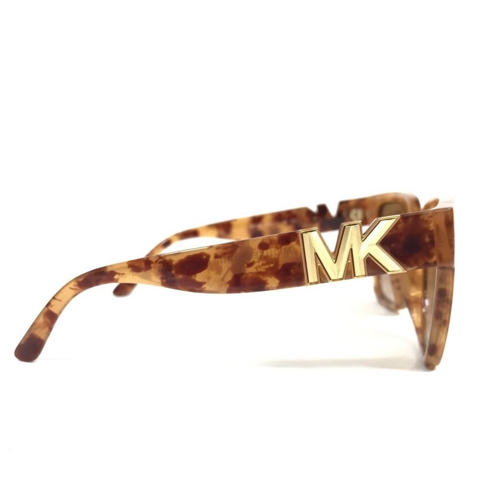 NEW Michael Kors Sunglasses Karlie Tortoise Square W/ Brown Lenses